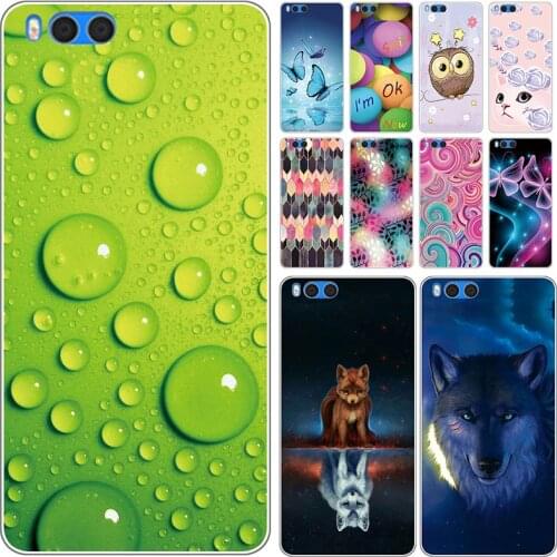 Soft Phone Case for Xiaomi Mi Note 3 Cases Panda Funda Colorful Flower Silicone TPU Back Cover Shell