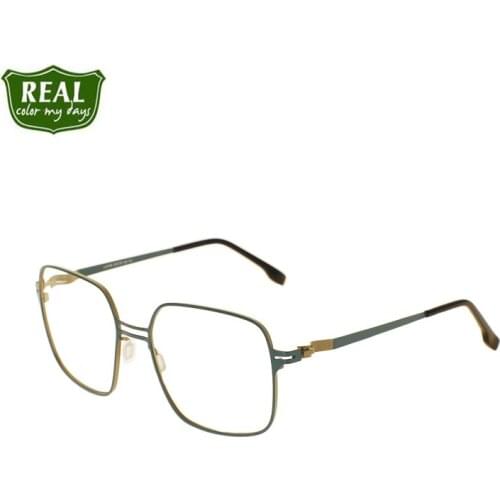 2020 Newest Square Frame Women Men Oversized Metal Optical Frames