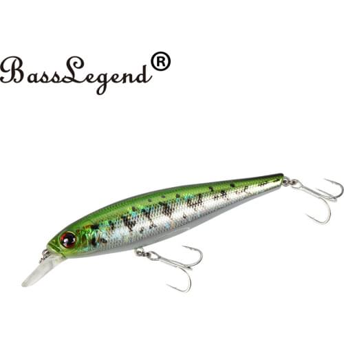 BassLegend- Fishing Suspending Jerkbait Pointer Squad Minnow Bass Pike Trout Lure 100 SP Rattle Sound 100mm/17g