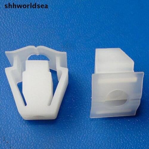 Shhworldsea 100pcs Front Bumper Baffle Mud Fastener Retainer Clip Plastic For VW Fow Audi