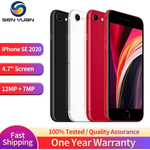Original Apple iPhone SE 2020 4G LTE Mobile Phone Unlocked A13 3G RAM 64/128/256GB ROM Hexa Core Cellphone 4.7'' IOS SmartPhone