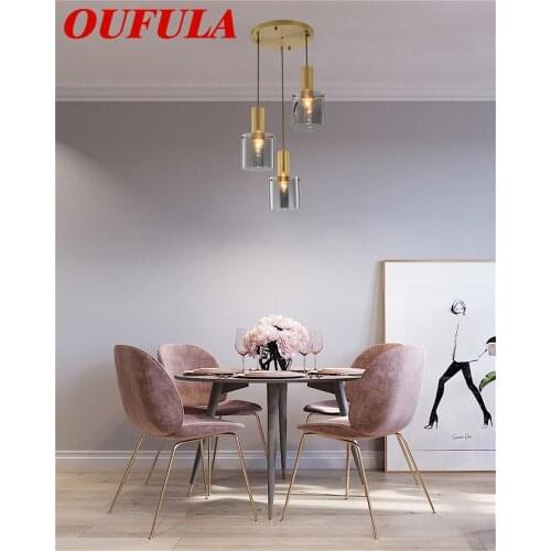 Hongcui Modern Pendant Lights Brass Fixture Contemporary Home Creative Decoration Suitable For Dining Room Restaurant
