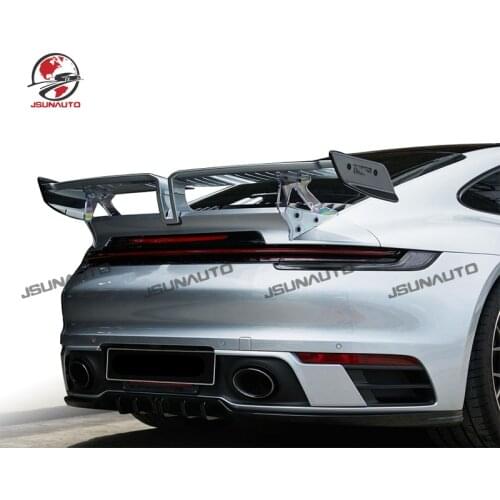For Porsche 911 992 2019-2020-TechArt Style Carbon Fiber Spoiler Rear Body Kit Wing Modification Spoiler Car Styling