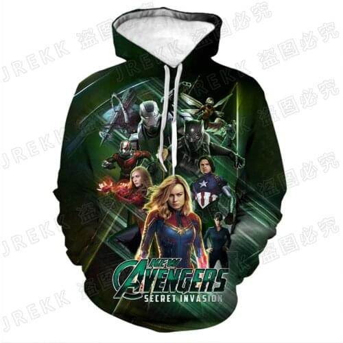 2021 New Men Women Children Marvel The Avengers Hoodies 3D Print Pullover Fashion Sweatshirts Boy Girl Kids Casual Hoody Jacket