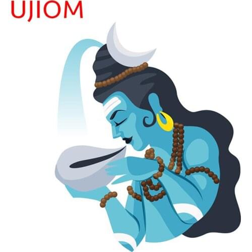 UJIOM Lord Shiva Wall Decor Living Room Wallpaper Home Office Room Bedroom Decor Vinyl Wall Decal Bathroom Kitchen Wall Stickers