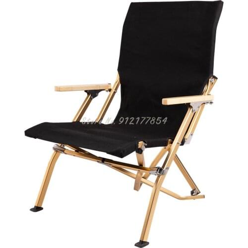 Outdoor four-generation chair folding chair camping barbecue portable fishing thickening leisure chair canvas back recliner