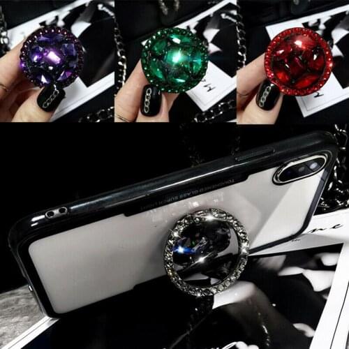 Women Fashion Bling Diamond Finger Grip Ring Holder Stand Mount Bracket For iPhone/Samsung/Huawei Universal phone Holder