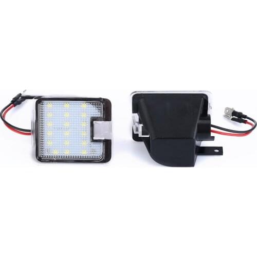 10Sets Puddle Mirror Lamp 12V White LED Under Side Mirror Light For Ford S-max Mondeo Escape Kuga Focus Grand C-max Light Bulb