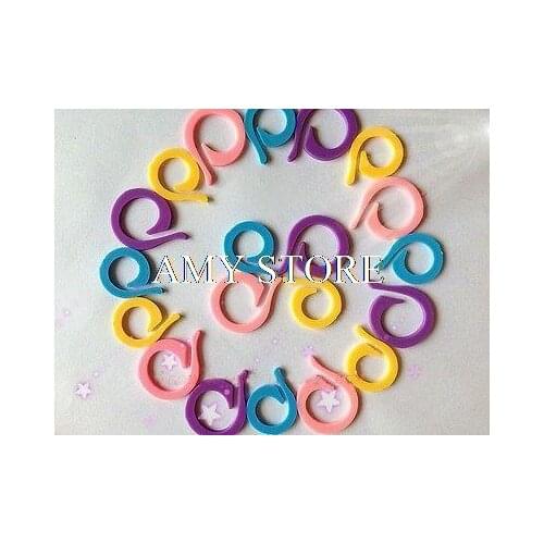 100pcs Open Stitch Marker,Knitting/Crochet Row Holder ,2 Sizes/Mixed Colors,Craft Tool