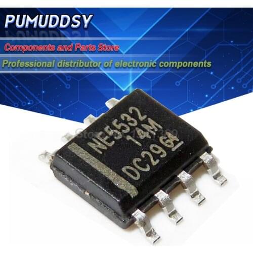 20PCS NE5532DR SOP-8 NE5532D NE5532 N5532