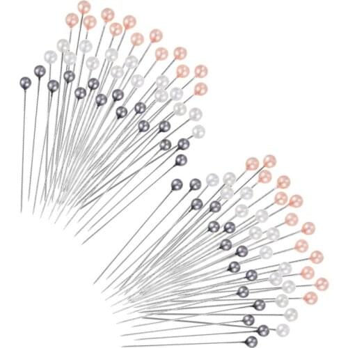 300Pcs Corsages Pins Wedding Floral Bouquet Pins Faux Pearl Flower Pins For Wedding Flower Decoration Table Centerpieces