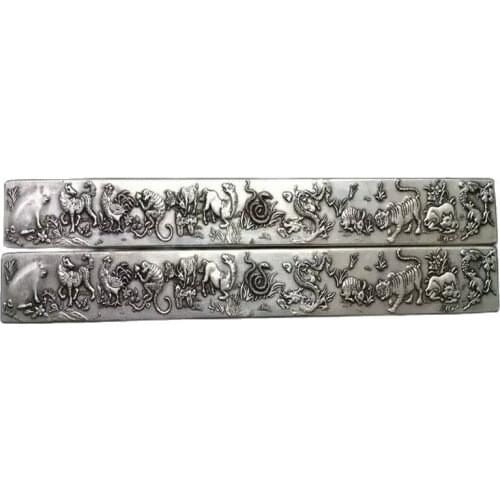 China old Bronze statue decorate Turtle Snake Basalt Feng Shui worship gods