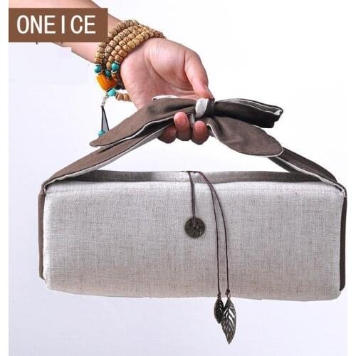 Cotton Tea Cozies Can Be Put Into Pot Cups Travel Sets Package Drawstring Bag Portable Accessories