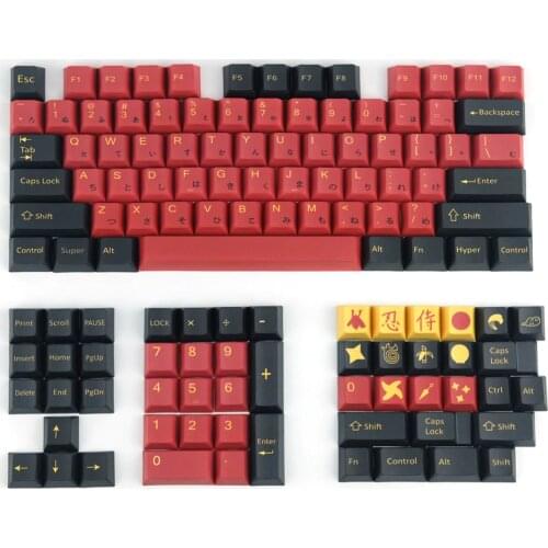 Red Knight PBT Keycaps Sublimation Keycap Mechanical Keyboard Personality Key Copy Cherry Profile