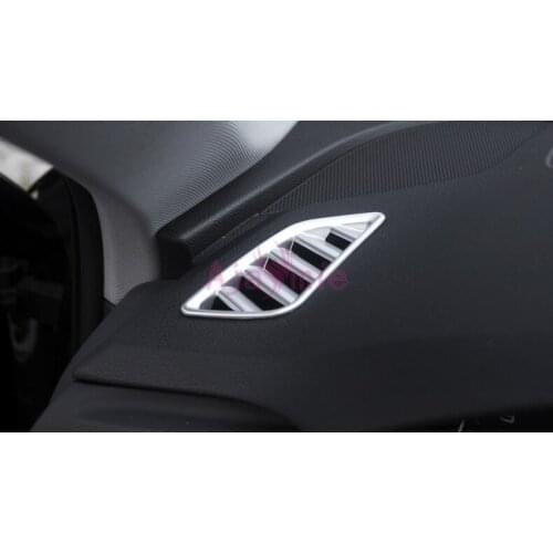 Interior Dashboard Air Conditioning AC Vent Outlet Cover Kit Trim Chrome Car Styling 2017 2018 For Audi A4 Accessories