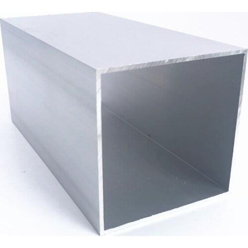 80mm*80mm*2mm square tube aluminum alloy hollow pipe rectangle straight duct vessel 100/200/300/400/500/550mm length