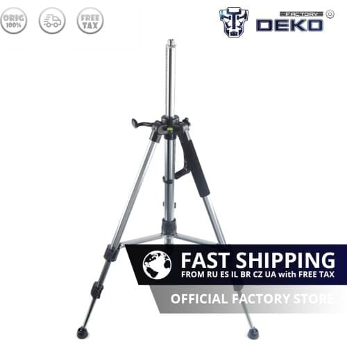 DEKO 120cm Laser Level Tripod Nivel Laser Tripod Professional Carbon Tripod for Laser Level Aluminum Adjustable Tripod