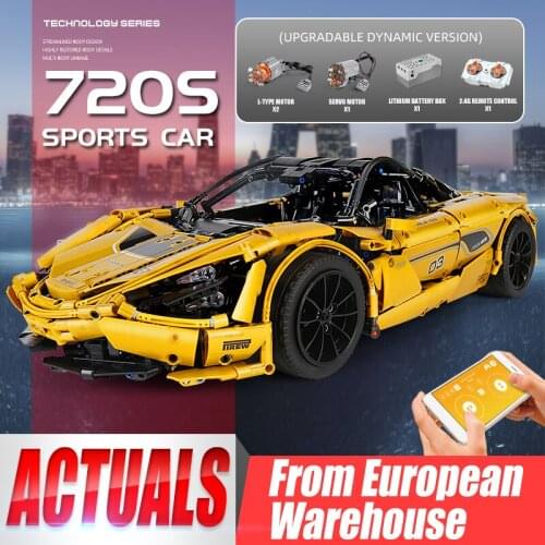 Mould King 13145S high-tech McLaren P1 Racing Car APP RC Model Building Block Power Motor 20087 Function Toy Christmas Gift