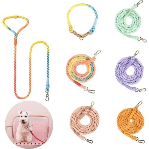 Soft Dog Pet Leash Rope Nylon Puppy Walking Training Dog Leash Lead Long Heavy Duty Puppy Walking Hiking Ropes Traction Strap