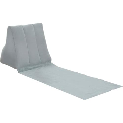 Inflatable Beach Lounger Mat Soft Beach Triangle Cushion PVC Camping Leisure Back Pillow Cushion Chair Seat Foldable Camping Mat