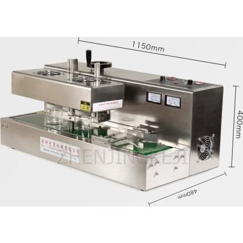 Continuous Electromagnetic Induction Sealer 220V/1.5KW Automatic Plastic Bottle Medicine Bottle Food Cosmetic Sealing Equipment