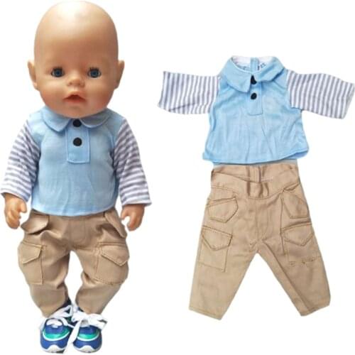 2019 new arrival doll clothes for 43cm Baby doll boy clothes green frog for 17" 40cm 38cm baby doll spring clothes