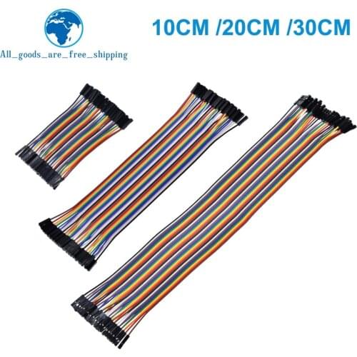 TZT Dupont Line 10cm 20CM 30CM Male to Male+Female to Male + Female to Female Jumper Wire Dupont Cable for arduino DIY KIT