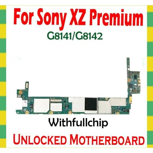 Full Unlocked mainboard for Sony Ericsson Xperia XZ Premium G8141 G8142 unlock Motherboard Android logic board mainboard boards