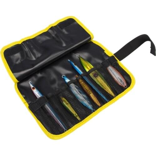 Fishing Lure Bag, 12 Slots Lure Organizer Polyester Waterproof Baits Storage Bag Fishing Jig Bag Fishing Accessories