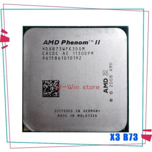 AMD Phenom II X3 B73 2.8 GHz Three-Core CPU Processor HDXB73WFK3DGI HDXB73WFK3DGM Socket AM3