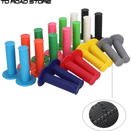 1Pair Universal Rubber Handle Bar Grips Motorcycle Handle Grip For EMIG Husqvarna Yamaha KTM SSR SDG CRF Motocross Pit Dirt Bike