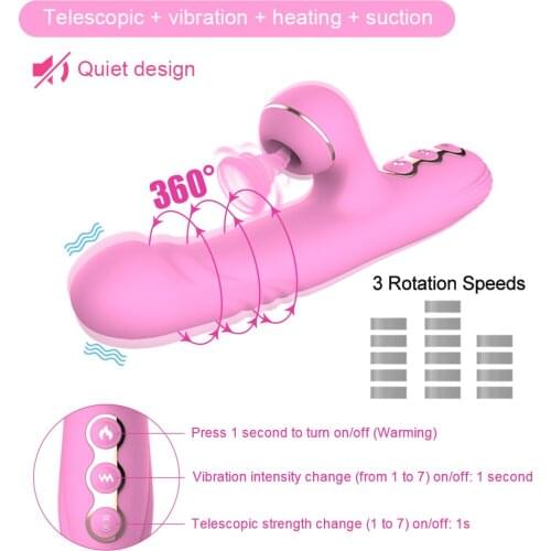 7 Speed Sucking Power Magic Wand AV Vibrator Sex Toys Clitoris Stimulator Sex Shop Toys Adults G Spot Vibrating Dildo for Woman