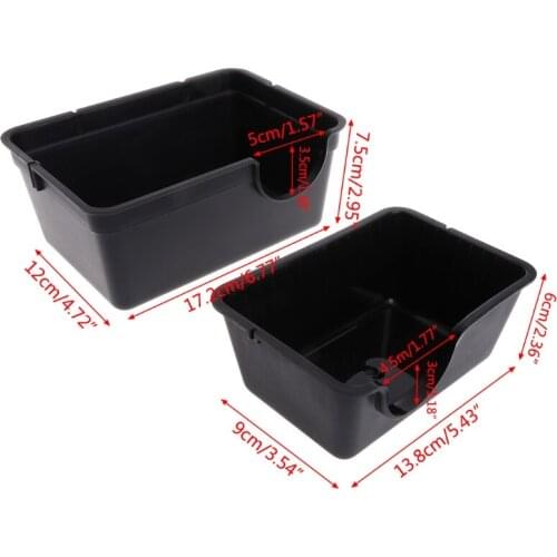 Reptile Box Hiding Case Hole Water Feeder Spider Turtle Snake Supplies Centipede Q0KA