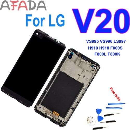 5.7" LCD Display For LG V20 VS995 VS996 LS997 H910 H918 F800S F800L F800K Touch Screen Digitizer Assembly With Frame Replacement