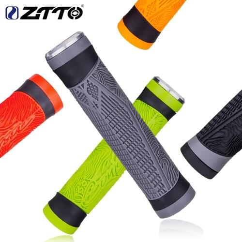 ZTTO MTB Pure Silicone Handlebar Bicycle Grips Gel Durable Shock-Proof Anti-Slip for Road Mountain Bike BMX Handle Bar Grip