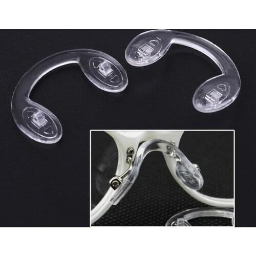 Hot New 2 Pcs/Lot U Style Silicone Conjoined Eyeglass Soft Nose Pads For Kids Children Boys Girls High Quality
