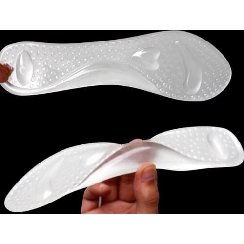 3/4 Women Silicone Arch Support High Heel Reduce Pain Shoe Insoles massage insole feet care tool