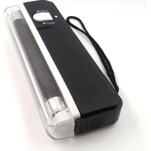 3PCS Money detector with torch Portable UV Ultra Violet LED Light Lamp ID Card banknote bill Currency Money detector Gold Line