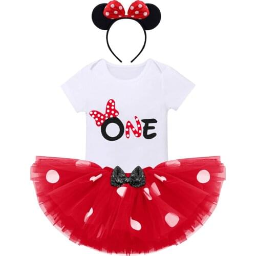 Newborn Baby Girls Summer Birthday Party Short Sleeve Rompertutu Skirt And Headband 3pcs Outfits Cake Smash 1-3Y