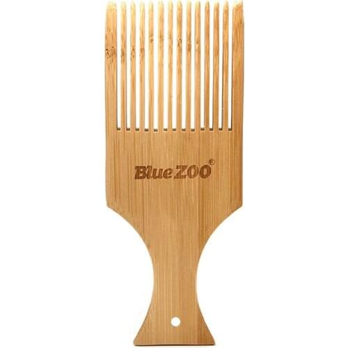 Anti-static Bamboo Hair Pick Comb Scalp Massage Wide Tooth Detangling Combs Afro RXJC