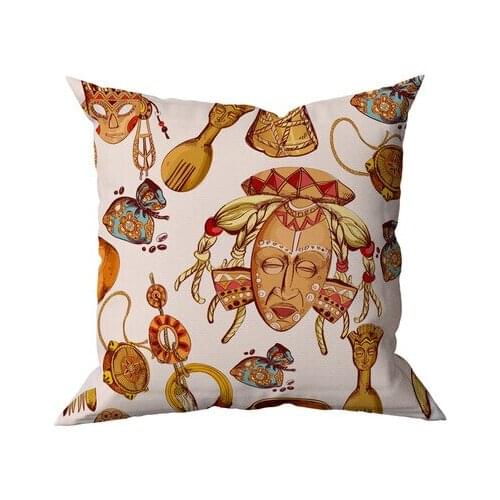 Belnido Home Premium Ethnic Akrika Motif Pillow decorate Case KRY1006