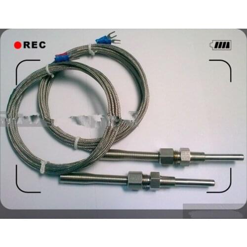 Class A Pt100 RTD powder seismic activity threaded temperature sensor RTD temperature probe