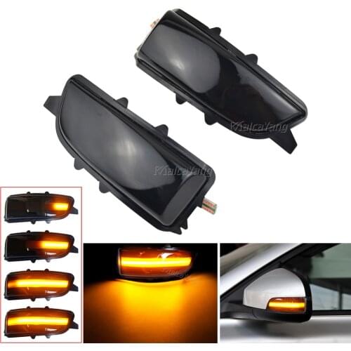 Dynamic LED Turn Signal Light Rearview Mirror Sequential Indicator Blinker For Volvo C30 C70 S40 S60 V40 V50 V70 2008-2010
