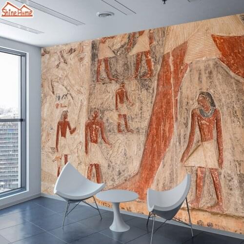 Egypt Painting Retro 3d Wallpaper Walls Papers Home Decor Wallpapers for Living Room Wall Paper Contact Landscape Mural Rolls