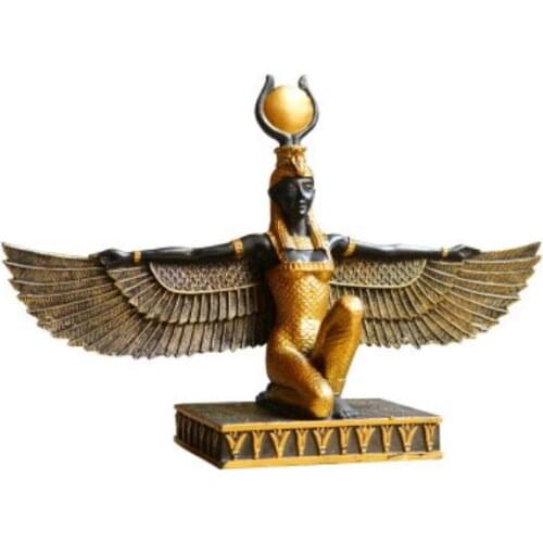 Egyptian Gods goddess Isis study cabinet decoration eyes of Egypt opening gift earth Guardian great patron saint SCULPTURE