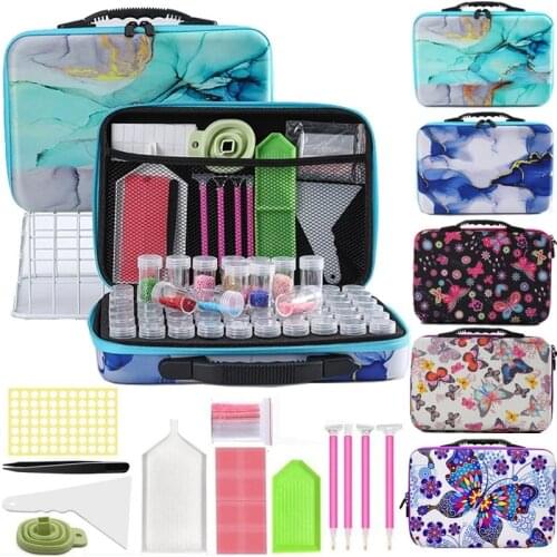 15/30/60 Grids Diamond Painting Storage Containers Nail polish storage 60 Slots Diamond Painting Accessories Shockproof Jars