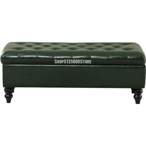 European-style shoe store wear shoes try on shoe stool storage small sofa bench clothing store long stool storage bed foot leath
