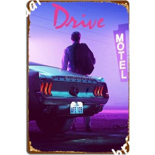 Drive Sunset Metal Signs Painting Décor Garage Club pub Classic Tin sign Posters