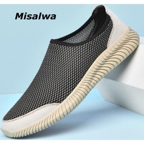 Misalwa Outdoor Fashion Leisure Men Mesh Sports Shoes Breathable Men Flats Sneakers Comfortable Men Loafers Dropshipping