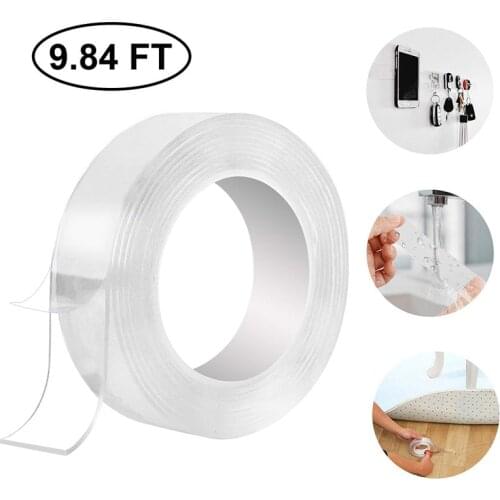 Multifunctional Nano Magic Tape Traceless Double-sided Washable Tape Indoor Outdoor Gel Grip Sticker